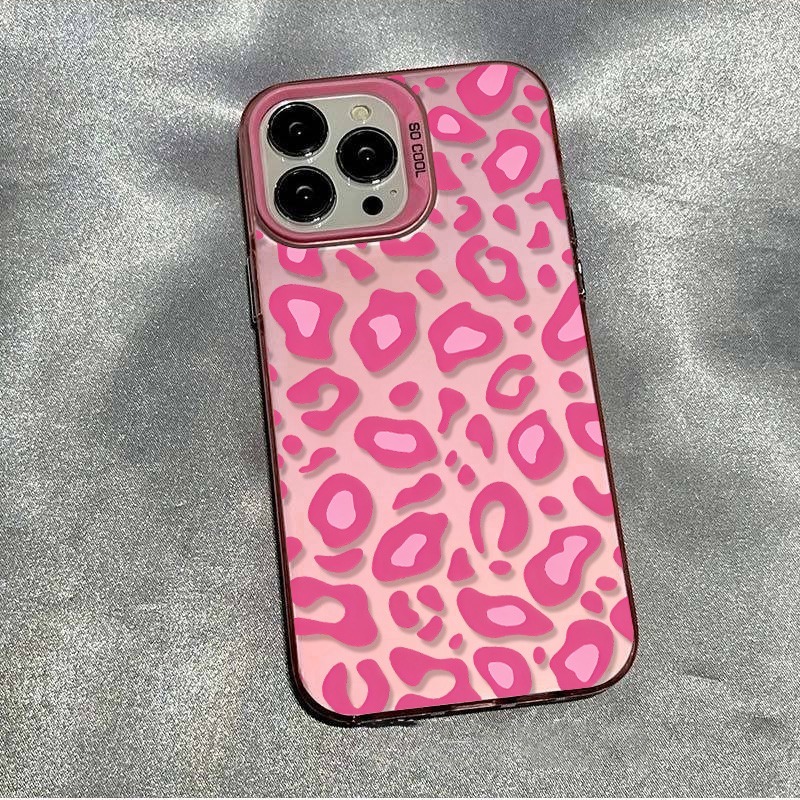 Samsung Galaxy S24 - Pink Leopard Print Phone Case for