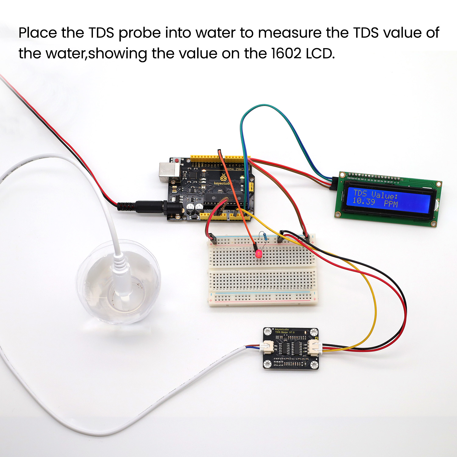 keyestudio TDS Sensor Meter V1 - огляд і ціна Hydration Sensor Skin